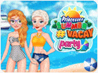 เกมส์เสริมสวยเจ้าหญิงออกเดินทางเที่ยว Princesses Summer #Vacay Party