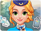 เกมส์แต่งหน้าเจ้าหญิงลูกเรือ Blonde Princess Cabin Crew Makeover