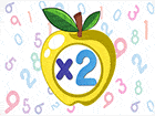 เกมส์ฝึกสมองคูณเลขลูกแอปเปิล Multiplication Simulator Game