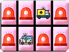 เกมส์เปิดป้ายจับคู่รูปรถพยาบาลฉุกเฉิน Ambulance Trucks Memory Game