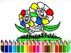 เกมส์ระบายสีดอกไม้สวยๆ BTS Flowers Coloring Game