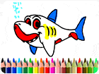 เกมส์ระบายสีเจ้าปลาฉลาม BTS Shark Coloring Book Game