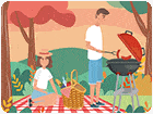 เกมส์จับผิดภาพหาเตาปิ้งบาร์บีคิว Barbecue Picnic Hidden Objects Game