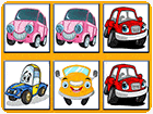 เกมส์เปิดป้ายจับคู่รูปรถการ์ตูนน่ารักๆ Funny Cars Memory Game