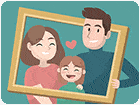 เกมส์จิ๊กซอว์รูปครอบครัวแสนอบอุ่น Happy Family Puzzle Game