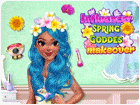 เกมส์แต่งหน้าสไตล์ดอกไม้ Influencer Spring Goddess Makeover