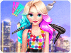 เกมส์ทำผมสีนีออนให้เอลซ่า Eliza’s Neon Hairstyle