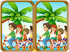 เกมส์จับผิดภาพ5จุดริมชายหาดช่วงซัมเมอร์ Summer Beach Differences Game