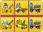 เกมส์เปิดป้ายจับคู่รูปรถบรรทุก Tow Trucks Memory Game