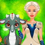 เกมส์แต่งตัวเจ้าหญิงกับมังกรคู่ใจ Ancient Dragons Princess Game