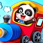 เกมส์เบบี้แพนด้าขับรถไฟรับส่งผู้โดยสาร Baby Panda Train Driver Game