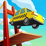 เกมส์สร้างสะพานให้รถเก็บเหรียญ Bridge Build Puzzle Game