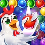 เกมส์จับคู่ฟาร์มไก่ Bubble Shooter – Farm Fruit