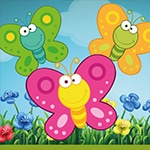 เกมส์จับคู่ผีเสื้อผ่านด่าน Butterfly Matching Game