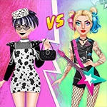 เกมส์แต่งตัวแฟชั่นแบบร็อคสตาร์ Fashionista vs Rockstar Fashion Battle