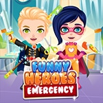 เกมส์รักษาซุปเปอร์ฮีโร่ Funny Heroes Emergency