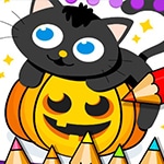 เกมส์ระบายสีรูปวันฮาโลวีน Halloween Coloring Game