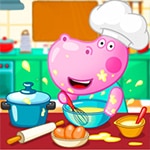เกมส์โรงเรียนสอนทำอาหารฮิปโป Hippo Cooking School Game