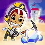 เกมส์แข่งขุดหาสมบัติ Idle Miner Space Rush