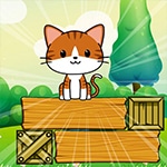 เกมส์ฝึกสมองแมวตกลงพื้นหญ้า Kitty Drop Game