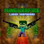 เกมส์มายคราฟยิงปืนป้องกันฐานทัพ MineWarfire Land Defense