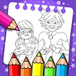 เกมส์ระบายสีการ์ตูนเลดี้บัก Miraculous Ladybug Coloring Book Game