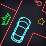 เกมส์ขับรถเรืองแสงไปจอด Neon Car Puzzle Game