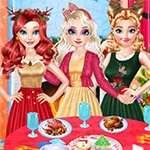 เกมส์แต่งตัว3สาวไปปาร์ตี้คริสต์มาส Perfect Christmas Party Prep Game