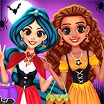 เกมส์แต่งตัวเจ้าหญิง4คนปาร์ตี้วันฮาโลวีน Princess Happy Halloween Party Game