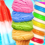 เกมส์ทำไอศกรีมโคนแสนอร่อย Rainbow Ice Cream And Popsicles