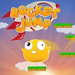 เกมส์กระโดดขึ้นฟ้าเก็บดวงดาว Rocket Jump Game
