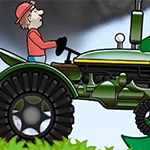 เกมส์ขับรถแทร็กเตอร์ผ่านด่าน Tractor Driving Hill Climb 2D Game