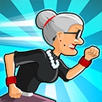 เกมส์คุณยายสปีดวิ่งเก็บเหรียญ Angry Grandmother Run