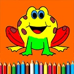 เกมส์ระบายสีเจ้ากบน้อยน่ารัก BTS Funny Frog Coloring Book Game