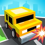 เกมส์ขับรถบล็อกลุยทางด่วน Blocky Highway Racing