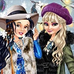 เกมส์แต่งตัวสไตล์โบโฮฤดูหนาว Boho Winter With Princesses