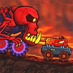 เกมส์ขับรถกินรถลุยภูเขาไฟ Car Eats Car: Volcanic Adventure