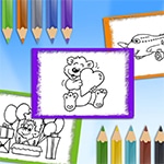 เกมส์ระบายสีรูปการ์ตูน Cartoon Coloring Book Game