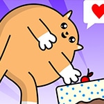 เกมส์แมวกินขนมเค้ก Cats Love Cake Game