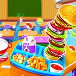 เกมส์ทำอาหารกลางวันที่โรงเรียน Cooking Lunch At School Game