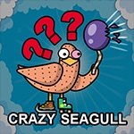 เกมส์ขับเครื่องบินแย่งลูกโป่งกับนกนางนวล Crazy Seagull Game