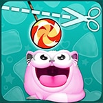 เกมส์ตัดเชือกป้อนลูกอมให้แมวกิน Cut My Rope Game