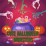 เกมส์เปิดป้ายจับคู่มอนสเตอร์วันฮาโลวีน Cute Halloween Monsters Game