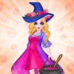 เกมส์แต่งตัวเสริมสวยเจ้าหญิงเป็นแม่มด Cute Witch Princess Game