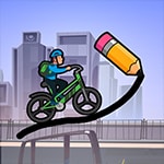 เกมส์ลากเส้นสร้างทางให้จักรยาน Draw The Bike Bridge Game