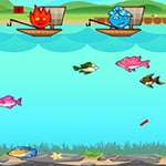 เกมส์น้ำกับไฟตกปลา2คน Fireboy And Watergirl Go Fishing