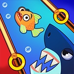 เกมส์ปล่อยน้ำช่วยชีวิตปลา Fish Rescue Pin Pull