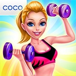 เกมส์แต่งตัวนักกีฬาสาวสวย4คน Fitness Dress Up Game