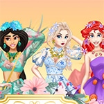 เกมส์แต่งตัวเจ้าหญิง6คนชุดดอกไม้ Floral Outfit For The Princess Game