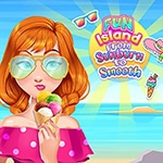 เกมส์แต่งหน้าผิวไหม้ให้สวย Fun Island: From Sunburn To Smooth Skin